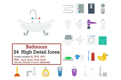 Bathroom Icon Set