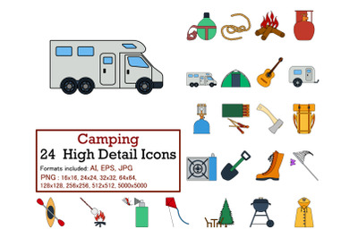 Camping Icon Set