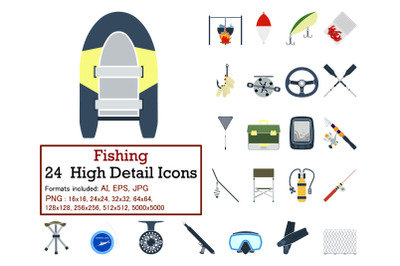 Fishing Icon Set