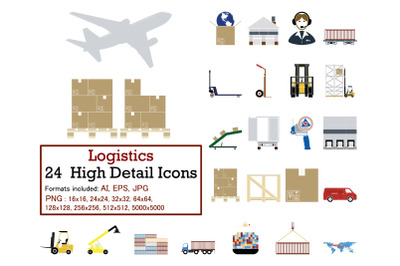 Logistics Icon Set