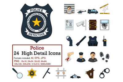 Police Icon Set