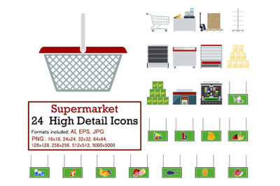 Supermarket Icon Set