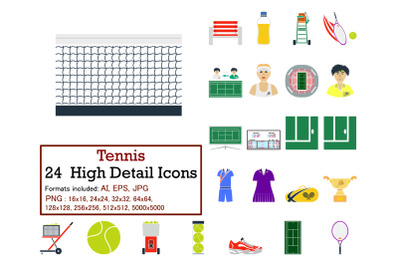 Tennis Icon Set