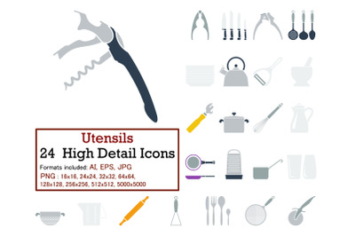 Utensils Icon Set