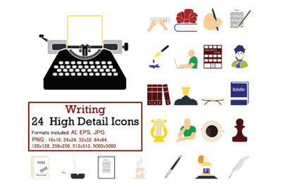 Writing Icon Set