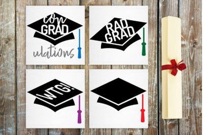 Grad Cap Phrases | SVG | PNG | DXF | EPS