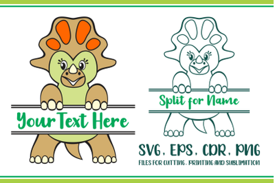 Montanoceratops Split For Name SVG