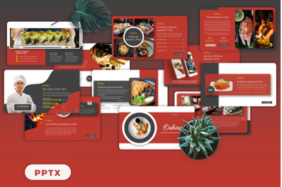 Oishine - Japanese Food Powerpoint Templates