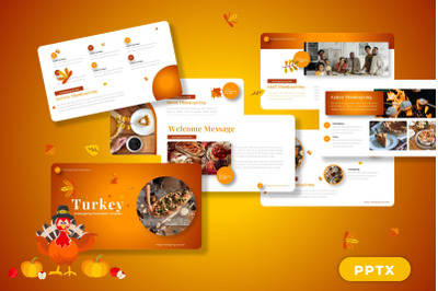 Turkey - Happy Thanksgiving Powerpoint Template