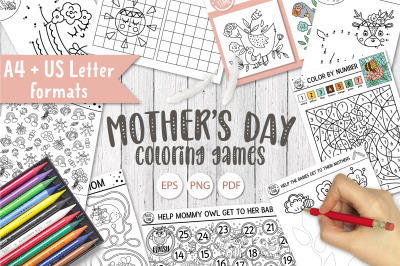 Mother&#039;s Day Coloring Games