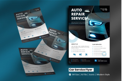 Car Service Flyer Brochure Template