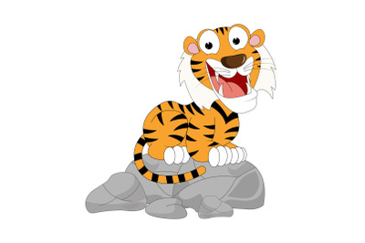 cute tiger animal cartoon