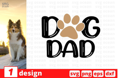 Dog dad SVG Cut File