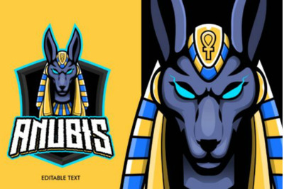 Anubis mascot logo design