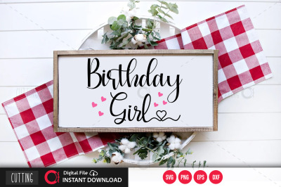 Birthday girls svg