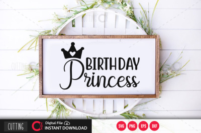 BIRTHDAY PRINCESS svg