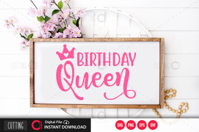 Birthday queen svg