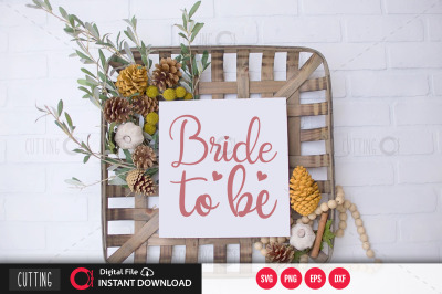 Bride to be svg