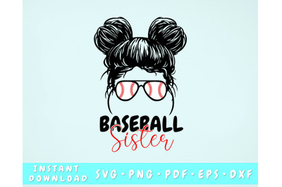 Baseball Sister SVG, Baseball Sister Cricut Cut File