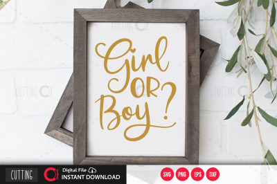 Girl or boy svg