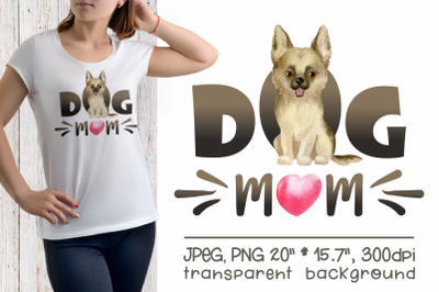 German Shepherd - Dog Mom Sublimation Design