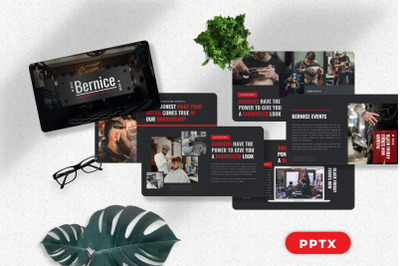 Bernice - Barbershop Powerpoint Templates