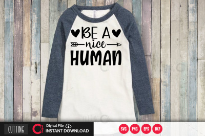 be a nice human svg