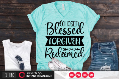 chosen blessed forgiven redeemed svg