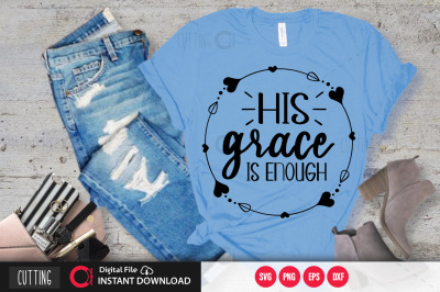 his grace is enough svg