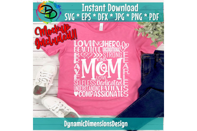 Mom svg, Typography, Mother&#039;s Day svg, Mom, Mother, Mothers Day, Happy