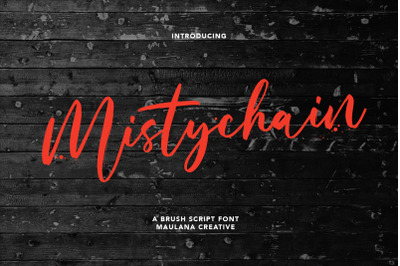 Mistychain Brush Script Font