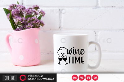 Wine time SVG