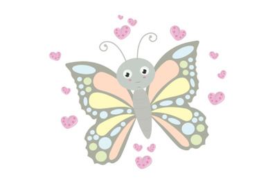 cute butterfly animal cartoon