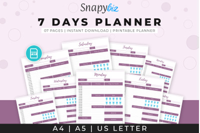 7 days planner