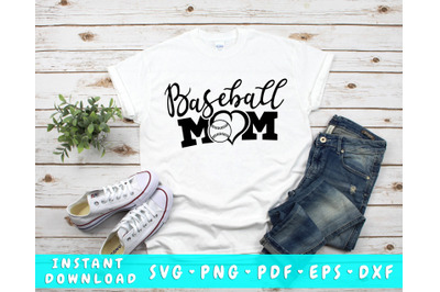 Baseball Mom SVG&2C; Baseball Mom Cut File