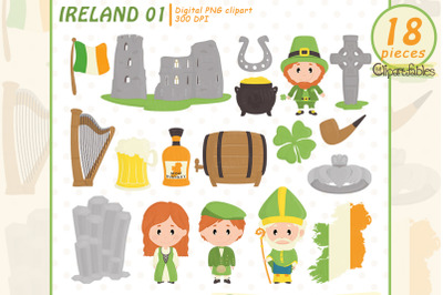 Cute IRELAND clipart, Irish clip art, Celtic art