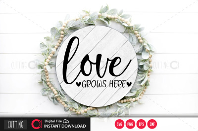 Love is grows here 2 SVG