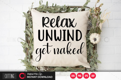 Relax unwind get naked SVG