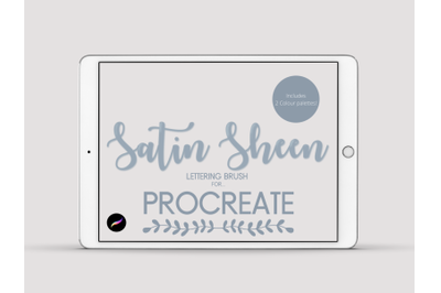 Procreate Satin Sheen Lettering Brush