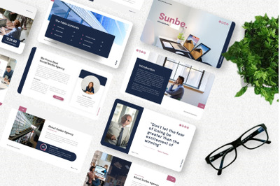 Sunbe - Social Media Powerpoint Template