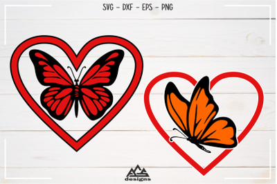 Cute Butterfly Svg, Dxf, Eps, Png, Cutting File Design