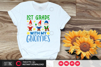 1st grade with my gnomies svg