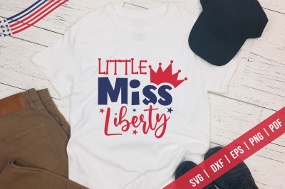 Little Miss Liberty, Memorial Day, 4th Of July SVG