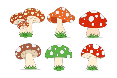 cute mushroom collection