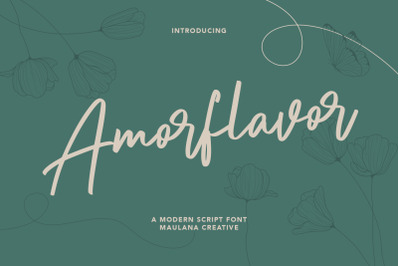 Amorflavor Script Font