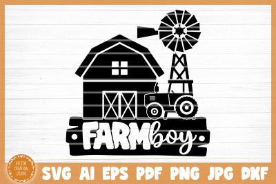 Farm Boy SVG Cut File