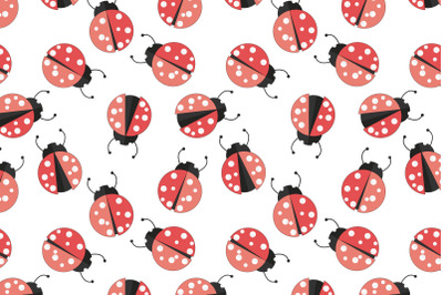 cute ladybug animal cartoon pattern