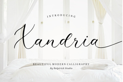 Xandria Beautiful Modern Calligraphy Font