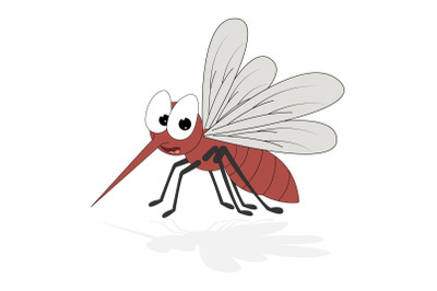 cute mosquito animal cartoon