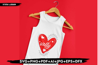 Salty Heart SVG